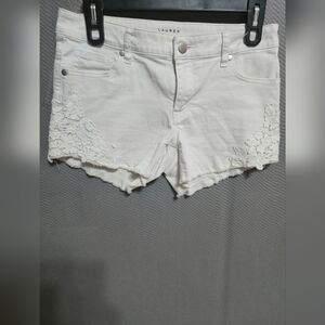 LC Lauren Conrad White Jean Shorts